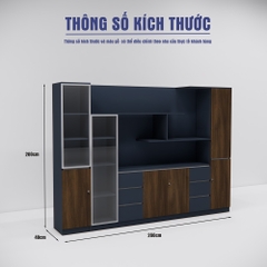 Tủ giám đốc SMTGDG001 280cm x200cm