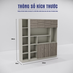 Tủ Giám Đốc SMTGDG010 200cm x200cm