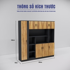 Tủ Giám Đốc SMTGDG012 200cm x200cm