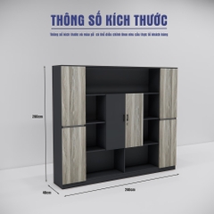 Tủ Giám Đốc SMTGDG027 240cm x200cm