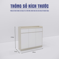 Mẫu Tủ Giày SMTGG004 120cm x110cm