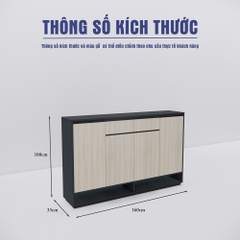 Mẫu Tủ Giày SMTGG0061 160cm x100cm