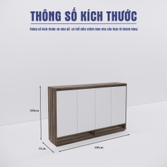 Mẫu Tủ Giày SMTGG0062 160cm x100cm