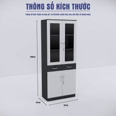 Tủ Hồ Sơ SMTHSG002 200cm x80cm