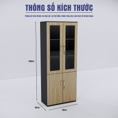 Tủ Hồ Sơ SMTHSG004 200cm x80cm