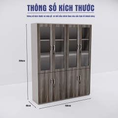 Tủ Hồ Sơ SMTHSG010 200cm x160cm