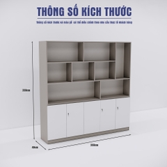 Tủ Hồ Sơ SMTHSG017 200cm x200cm