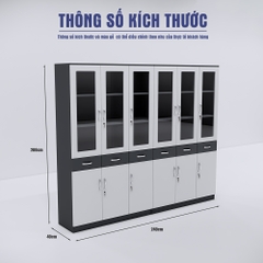 Tủ Hồ Sơ SMTHSG019 200cm x240cm