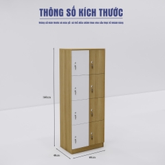 Tủ Locker SMTLKG004 200cm x60cm
