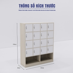 Tủ locker SMTLKG010 150cm x120cm