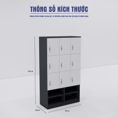 Tủ locker SMTLKG012 160cm x90cm