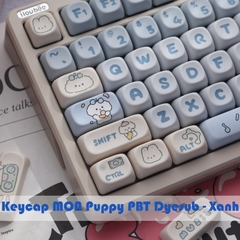 [In-stock] Keycap MOA Puppy PBT Dyesub - Xanh