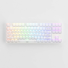 Keycap AKKO set – White Transparent (PC / ASA-Clear profile / 155 nút)