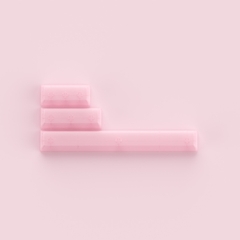 Keycap AKKO set – Pink Transparent (PC/ASA profile/158 nút)
