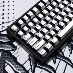 [In Stock] Keycap Cherry Mintcaps Truyện tranh PBT Dyesub - Trắng