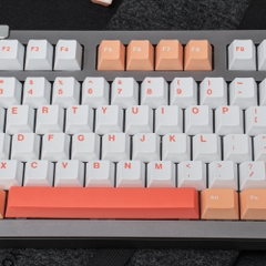 Keycap Cherry Peach & Cream - PBT - 137 nút