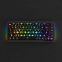 Keycap AKKO – Black Transparent (PC / ASA-Clear profile / 155 nút)