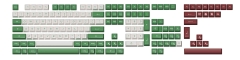 AKKO Keycap set – Matcha Red Bean (PBT Double-Shot/ASA profile/158 nút)