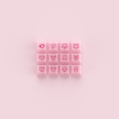 Keycap AKKO set – Pink Transparent (PC/ASA profile/158 nút)