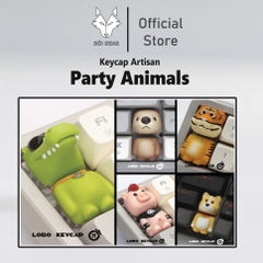 Keycap Lobo Artisan Party Animals