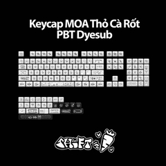 [In-stock] Keycap MOA Thỏ Cà Rốt PBT Dyesub