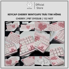 [In Stock] Keycap Cherry Mintcaps Trái tim hồng PBT Dyesub
