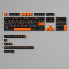 Keycap Cherry Mintcaps Minimalist Black Orange PBT Dyesub - Japanese
