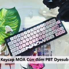 [In-stock] Keycap MOA Cún đốm PBT Dyesub