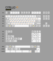 Keycap Cherry JC PBT Dyesub CYRILLIC