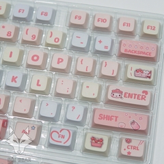 [In-stock] Keycap XDA Cream Strawberry PBT Dyesub