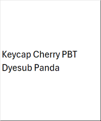 Keycap Cherry PBT Dyesub Panda