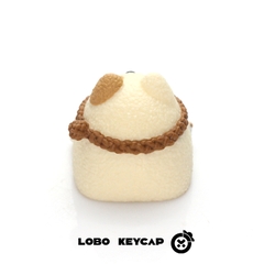 Keycap Lobo Artisan Gấu đeo khăn