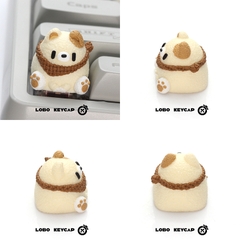 Keycap Lobo Artisan Gấu đeo khăn