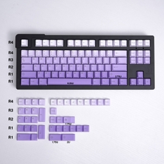 Keycap Cherry Gradient Purple PBT Dyesub (Chữ trên - không xuyên led)