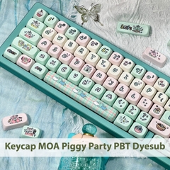 [In-stock] Keycap MOA Piggy Party PBT Dyesub