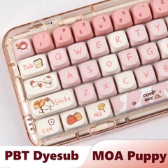[In-stock] Keycap MOA Puppy PBT Dyesub - Hồng