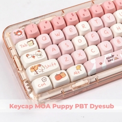 [In-stock] Keycap MOA Puppy PBT Dyesub - Hồng