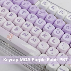 [In-stock] Keycap MOA Purple Rabbit PBT Dyesub