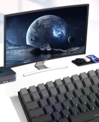 [In stock] Keycap OEM PBT Ninja Gradient Xuyên led - Đen