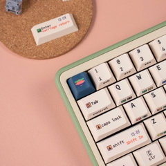 Keycap Cherry C64 trắng PBT dyesub