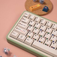 Keycap Cherry C64 trắng PBT dyesub