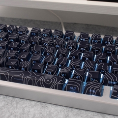 [In Stock] Keycap Cherry Đường Viền PBT Dyesub Xuyên Led