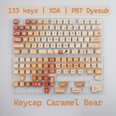 [In-stock] Keycap XDA Caramel Bear PBT Dyesub