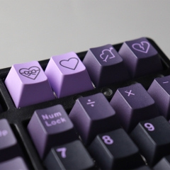 [In Stock] Keycap Cherry First Love  purple PBT Dyesub - English