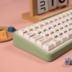 Keycap Cherry C64 trắng PBT dyesub