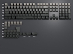 [In stock] Keycap OEM PBT Ninja Gradient Xuyên led - Đen