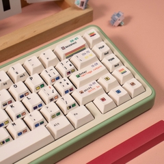 Keycap Cherry C64 trắng PBT dyesub