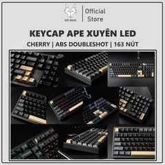 [In Stock]  Keycap Cherry Ape ABS Doubleshot Xuyên Led