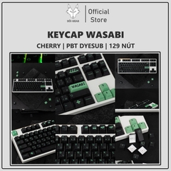 [In Stock] Keycap Cherry Wasabi PBT Dyesub Xuyên Led