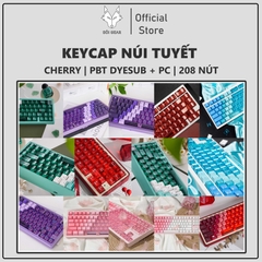 [In Stock] Keycap Cherry Mintcaps Núi Tuyết PBT+PC
